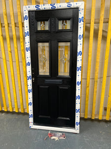 CD289 - Black "Sherwood" Composite Door 900mm X 2025mm - UPVC Warehouse