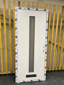 CD290 - White "Augusta Long Centre" Premium Composite Door 895mm X 2085mm - UPVC Warehouse