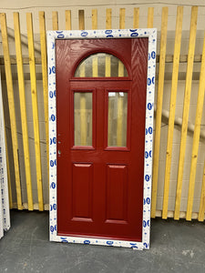 CD291 - Red "Sandiacre" Composite Door 995mm X 2060mm - UPVC Warehouse