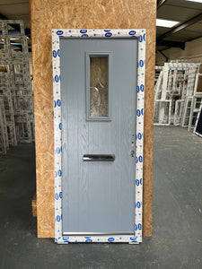 CD251 - Light Grey on Light Grey "Radcliffe" Composite Door 885mm X 2100mm - UPVC Warehouse