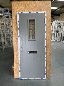 CD252 - Light Grey on Light Grey "Radcliffe" Composite Door 890mm X 2100mm - UPVC Warehouse